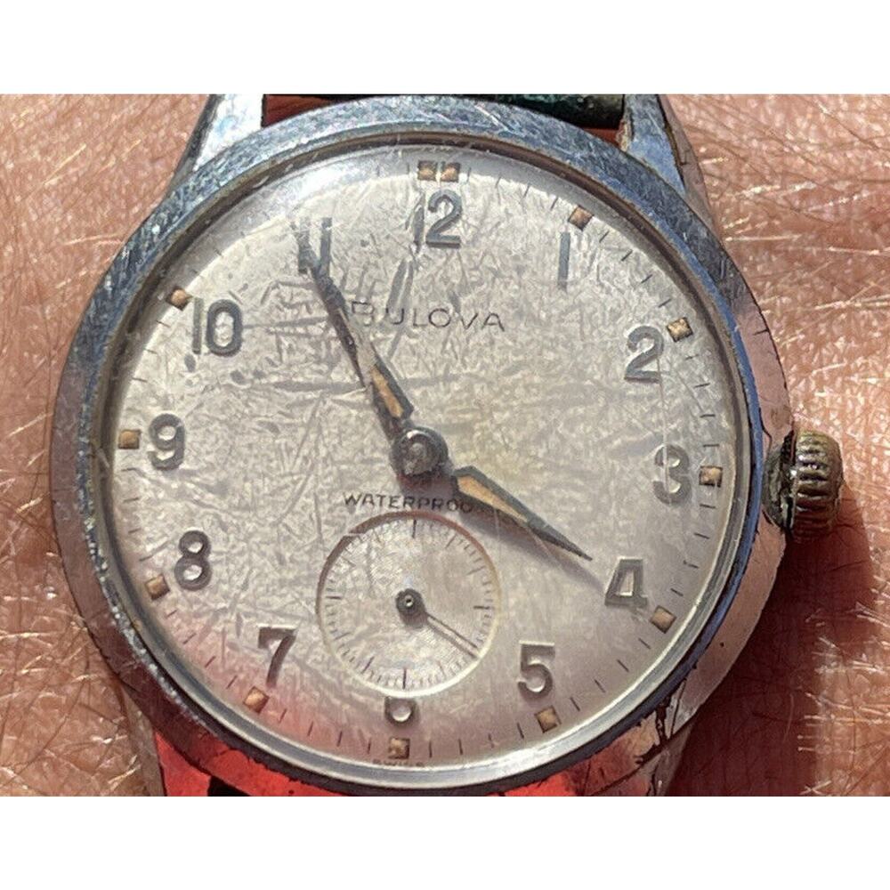 Vintage 1960s Bulova Watch Manual Wind Mechanical Shock Anti Magnetic Running - Picture 10 of 10